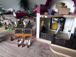 Playmobil ferme avec animaux et accessoires