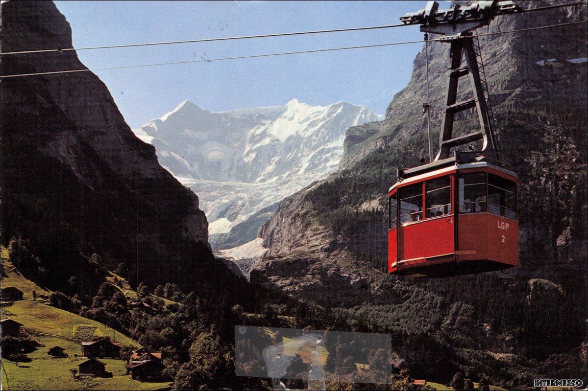 Cartes postales: Grindelwald // 1968 Luftseilbahn Pfingstegg – D'occasion à Basel par intermezzo12
