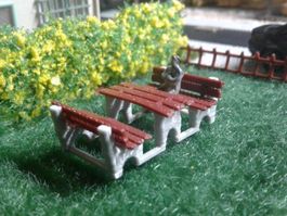 Mini-Bausatz Picnic Sitzgruppe H0