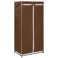 Kleiderschrank Braun/Schwarz 75×50×160 cm