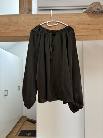 Olivgrüne Bluse mit - Top Zustand!