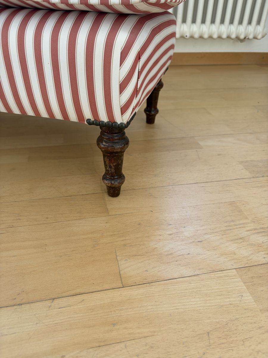 Poltrone: Fauteuil et repose-pieds rayé – Usato da Biel/Bienne venduto da NinaPI 2