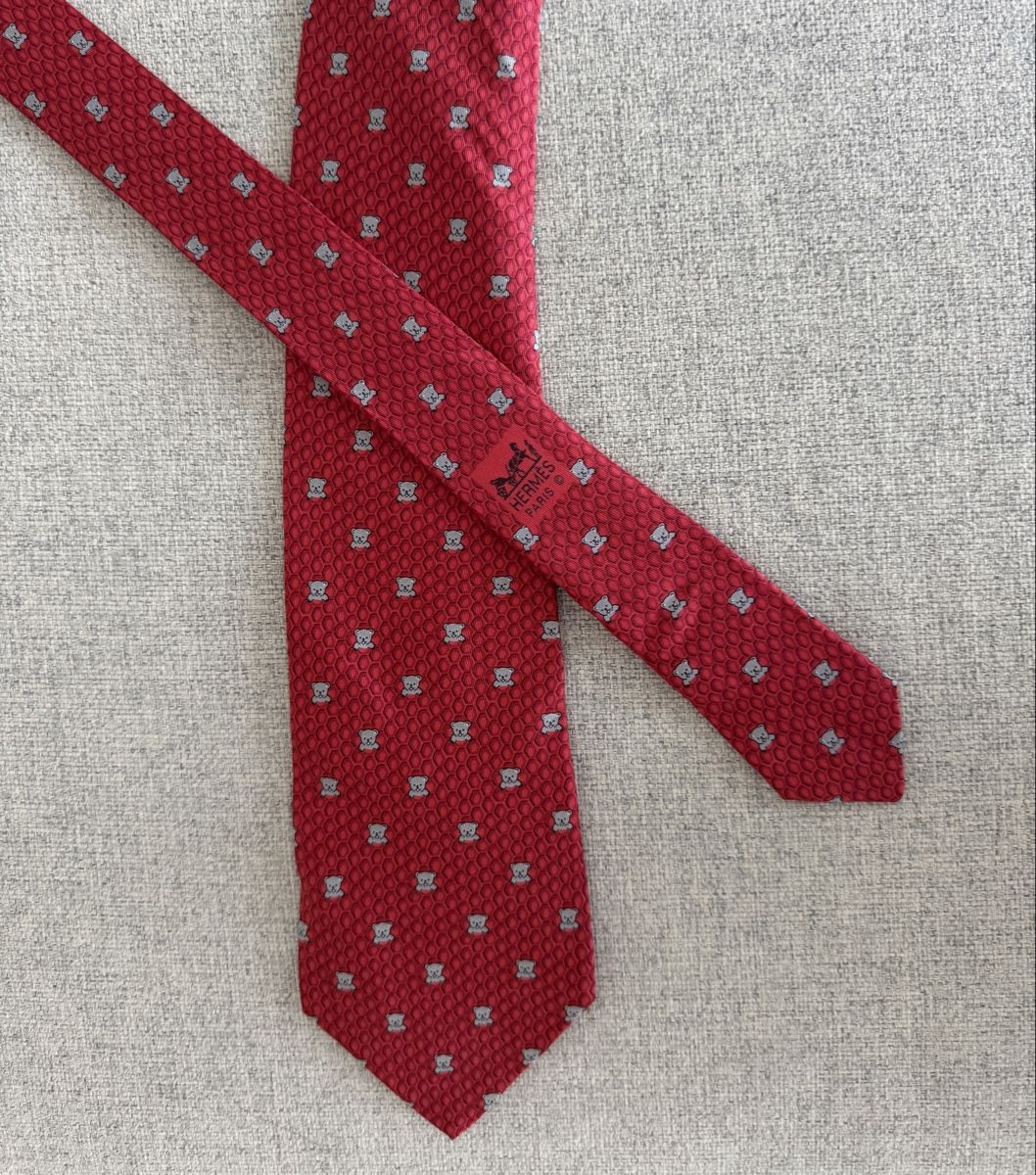 Hermès Krawatten: Krawatte Hermès rot – Neu (gemäss Beschreibung) aus Frauenfeld von Brendaru