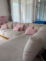 gepflegtes Sofa mit Cordstoff