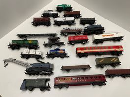 Konvolut an Kleinbahn Wagen H0, Bespielt für Bastler