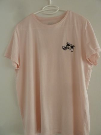 Shirt Karl Lagerfeld T-Shirt mit kleinem Katzen-Print  Gr. M