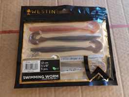 Westin Swimming Worm 13 cm 5 Stk. Neu
