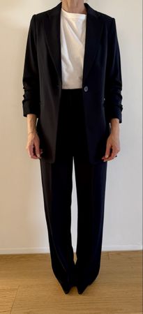 Neuer ungetragener Eleganter Damen-Anzug dunkelblau,Gr 34/XS