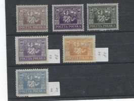 DT.ABST.GEB. OBERSCHLESIEN REGULÄRE AUSGABE 1922/23 POLEN