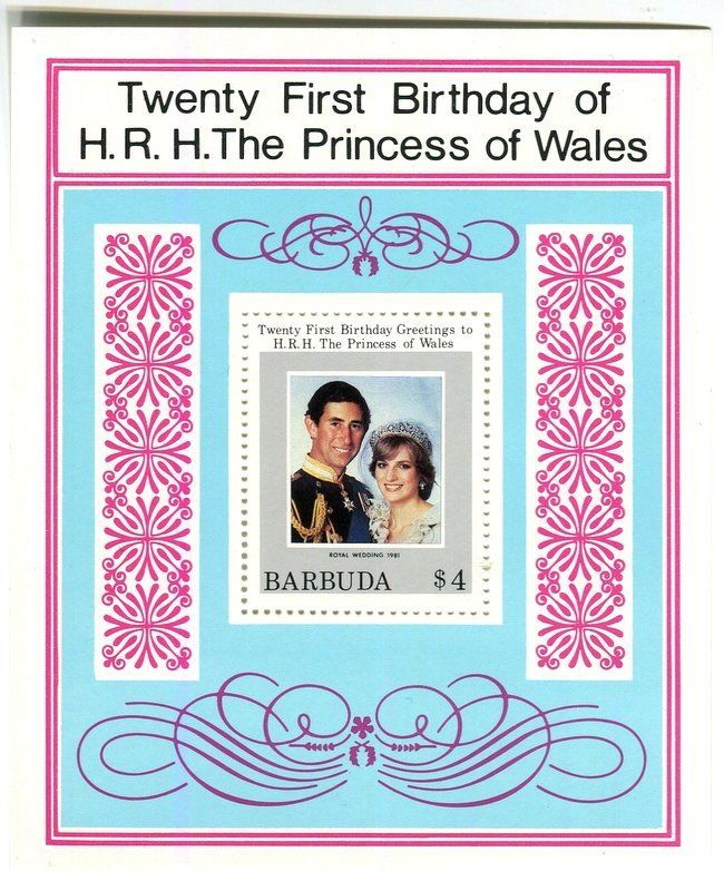 Alle Briefmarken: Block "Lady Diana". Barbuda – Neu und originalverpackt aus Basel von Butsch5