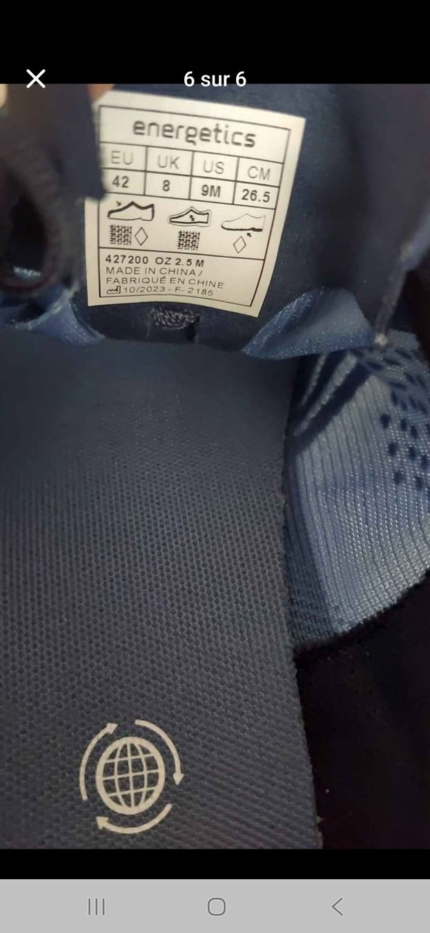 Decathlon Scarpe da uomo: Chaussures de course Energetics taille 42 – Nuovo (secondo la descrizione) da Lausanne venduto da anta-123 5