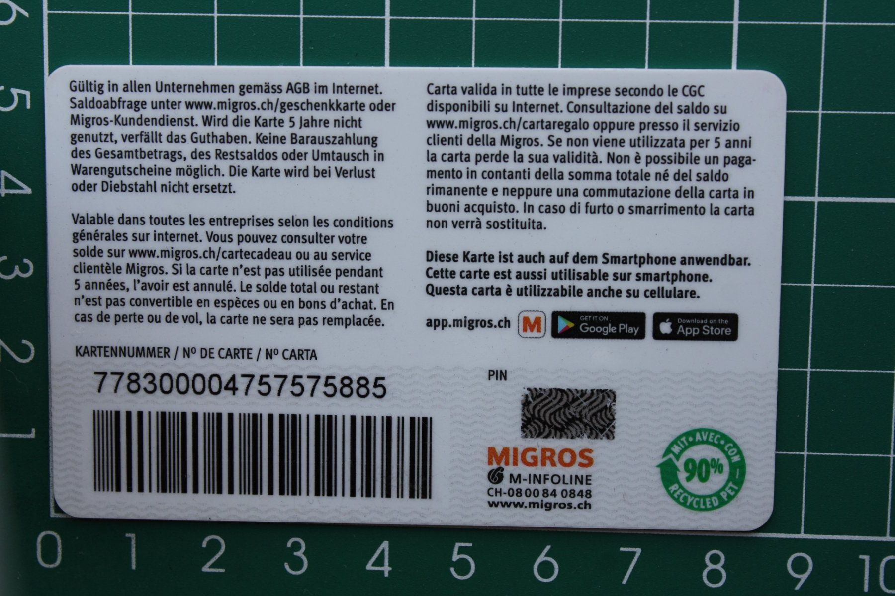 Karten: geschenkkarte – Gebraucht aus Laupen BE von Gufi57 1