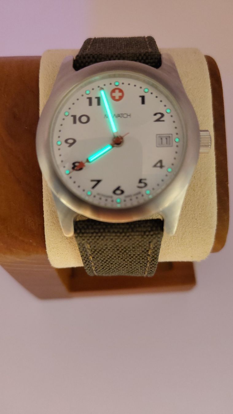 M-Watch Orologi: M-Watch, 2000er Design Field Watch – Usato da Ballwil venduto da eldave 6