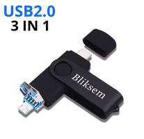 USB-Stick 3in1 64 GB, USB+Micro USB+TUP-C