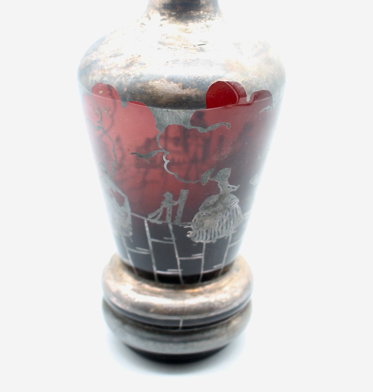 Carafes: Antike Karaffe Rubinrot mit Silberauflage – D'occasion à Bruettisellen par Collector_Store 2