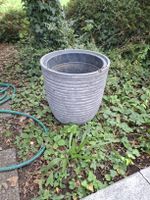 Large grey planter pot outdoor garden used condition