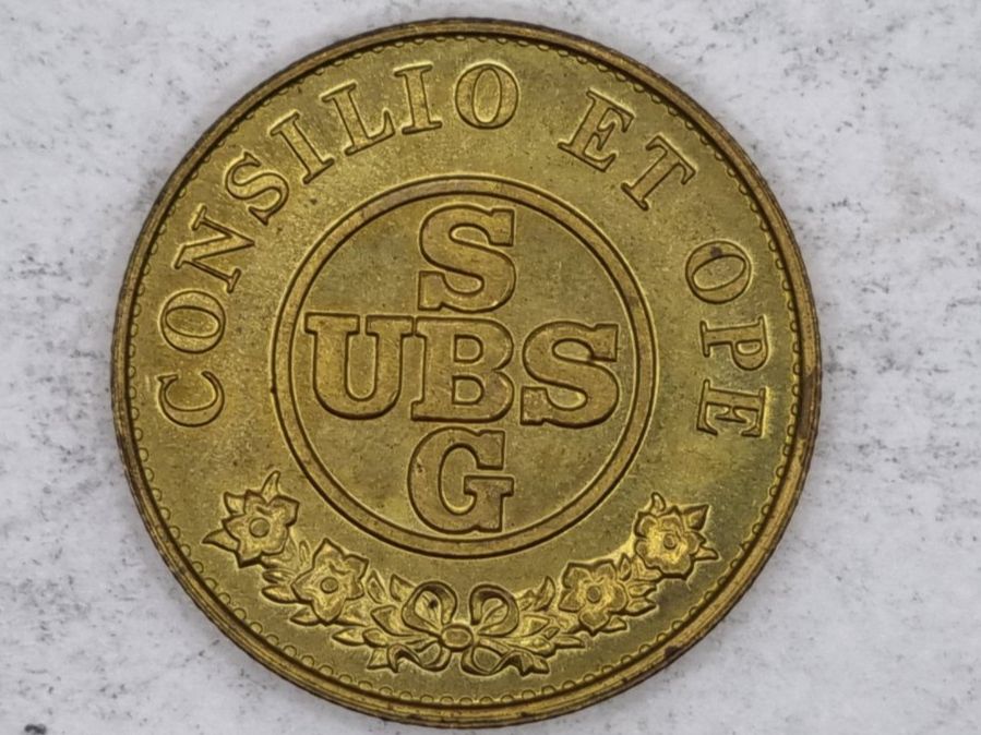 Medaglie: Jeton UBS-SBG – Nuovo (secondo la descrizione) da Bure venduto da chap981 1