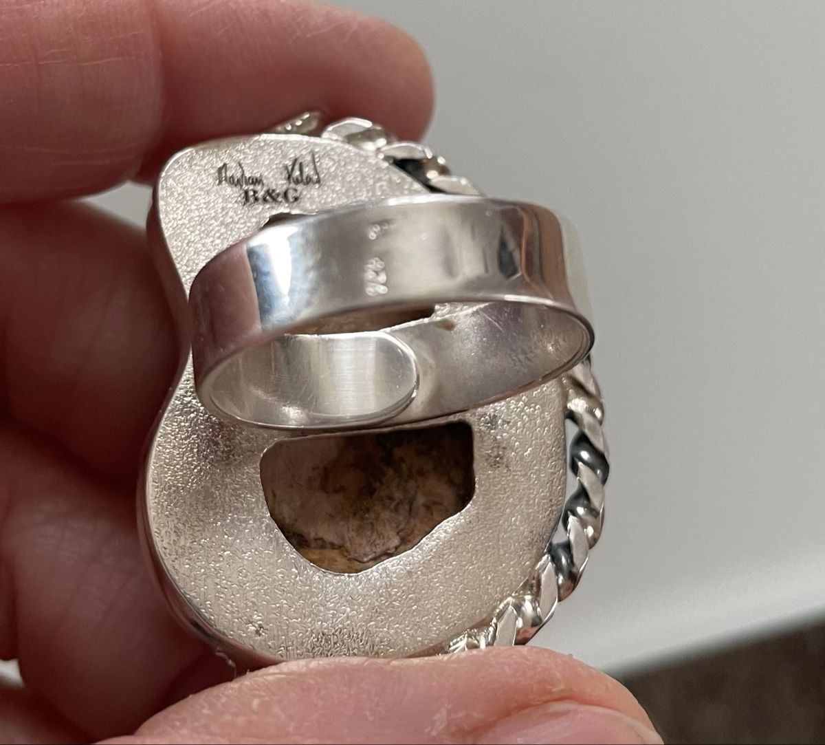 Anelli: Silber-Ring, Ammonit Fossil, Unikat – Nuovo e nell'imballaggio originale da Ebikon venduto da elischka 4