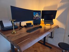 Traumhafter Esstisch o. Desk massiv - Höhenverstellbar!