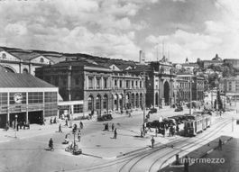 Zürich // Trams Hauptbahnhof ca. 1940 Oldtimer