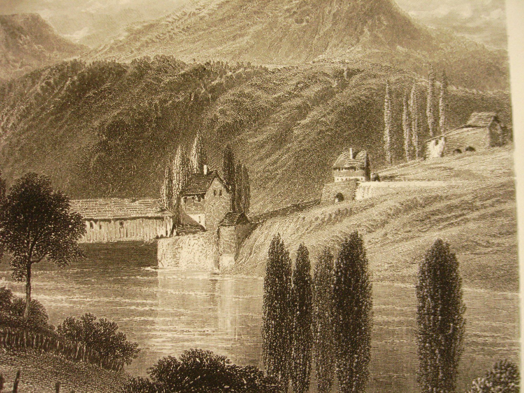 Incisioni: EGLISAU, STAHLSTICH UM 1870 – Usato da Grüningen venduto da Kartensammler 3
