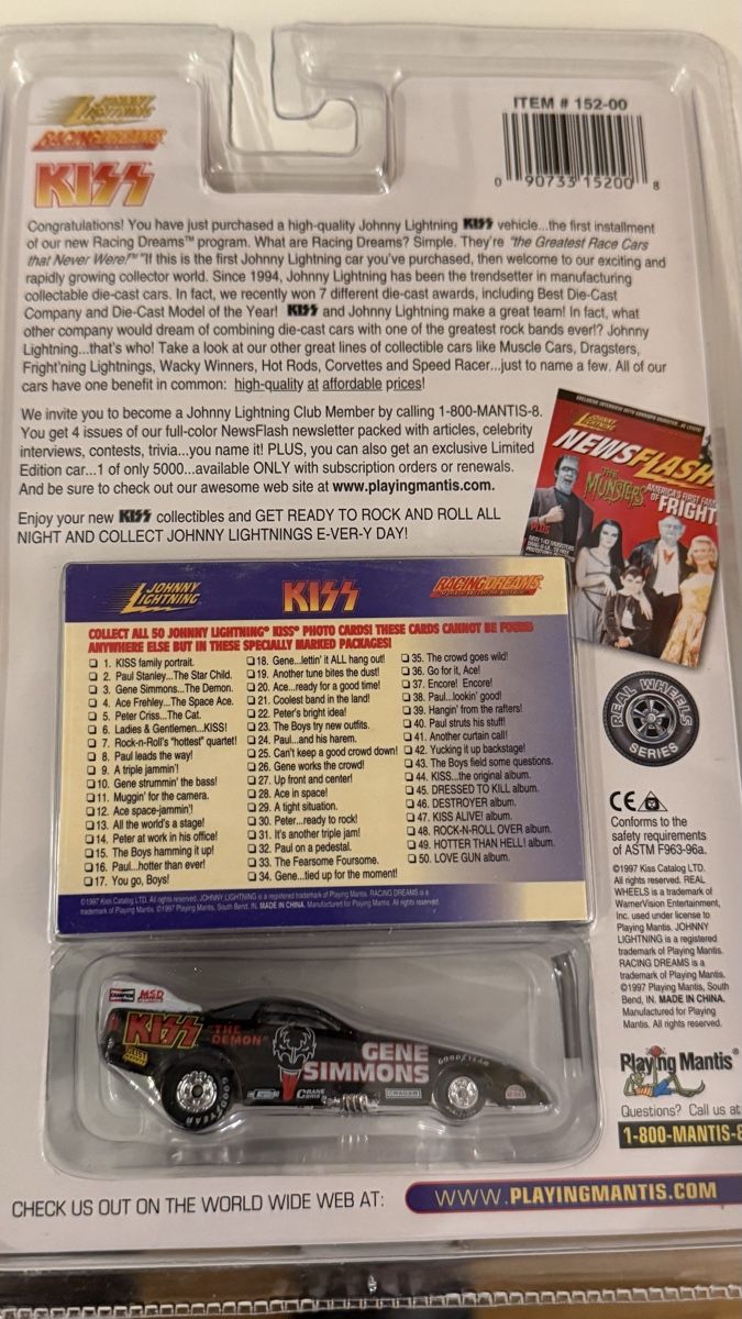 Johnny Lightning Modellini d'auto: KISS Johnny Lightning Racing Dream – Nuovo e nell'imballaggio originale da Basel venduto da Zomeg 6