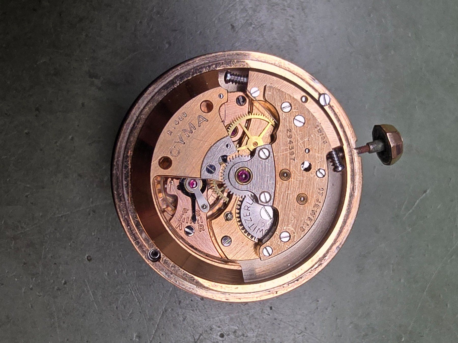Cyma Orologi: Mouvement Cyma R 420 – Usato da Tramelan venduto da Nirdan 5