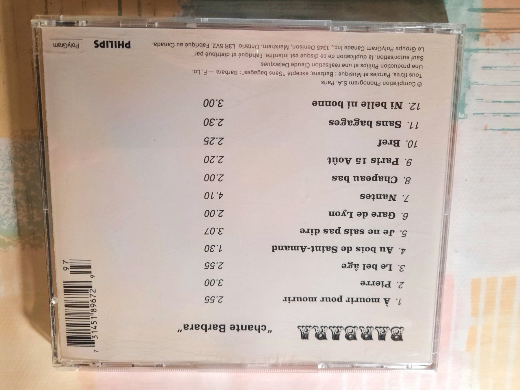CD: CD Barbara chante Barbara – Usato da Pully venduto da bro_n52j 1
