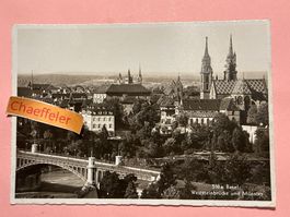 1936 518a Basel: Wettsteinbrücke und Münster