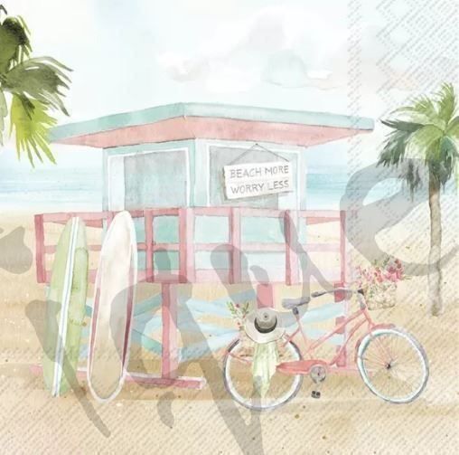 Tovaglioli: Serviette miami beach (1496)  2Stk. – Nuovo (secondo la descrizione) da Schlatt TG venduto da kreativ-atelier