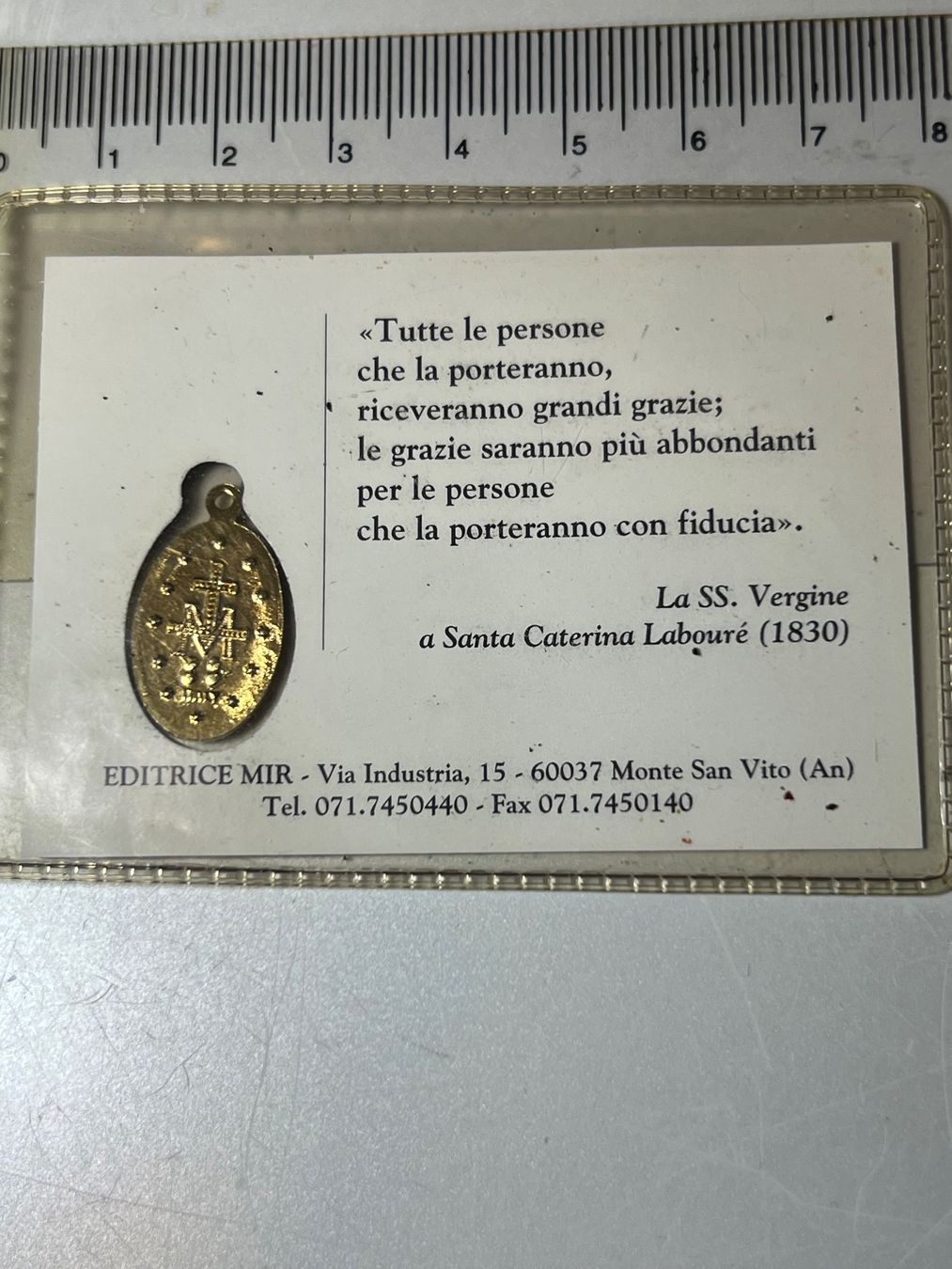 Medaglie: Glaubensmedaillon Wunderbare Medaille Maria Schutzengel – Nuovo e nell'imballaggio originale da Bremgarten b. Bern venduto da barny2