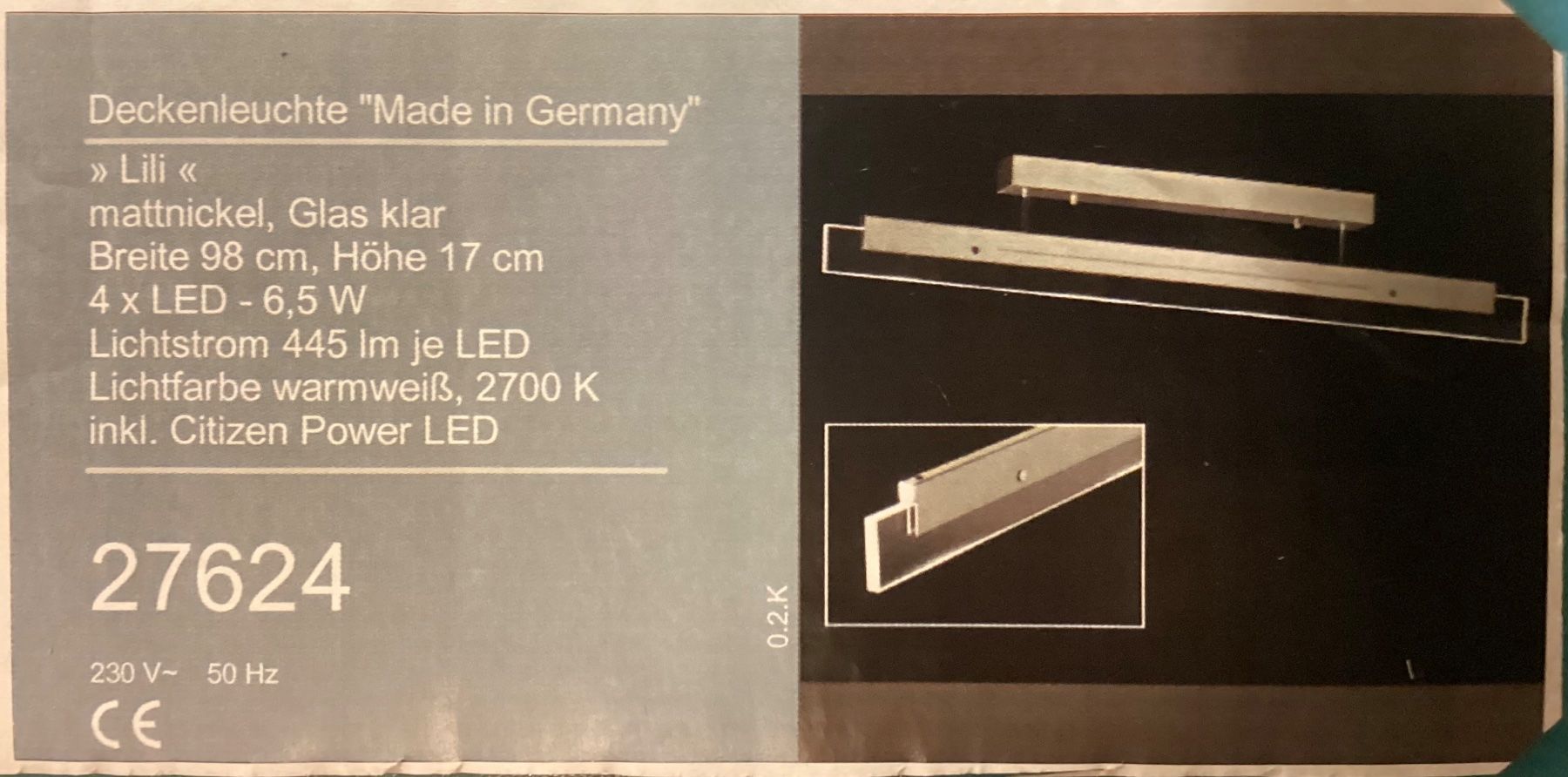 Lustres & lampes de plafonds: Deckenleuchte modern – Neuf (Voir description) à Basel par lamen 1