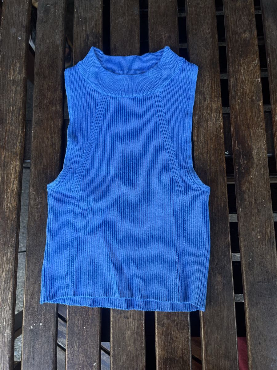 Mango Top: Blaues Croptop Mango – Usato da Zürich venduto da gio_zyc9