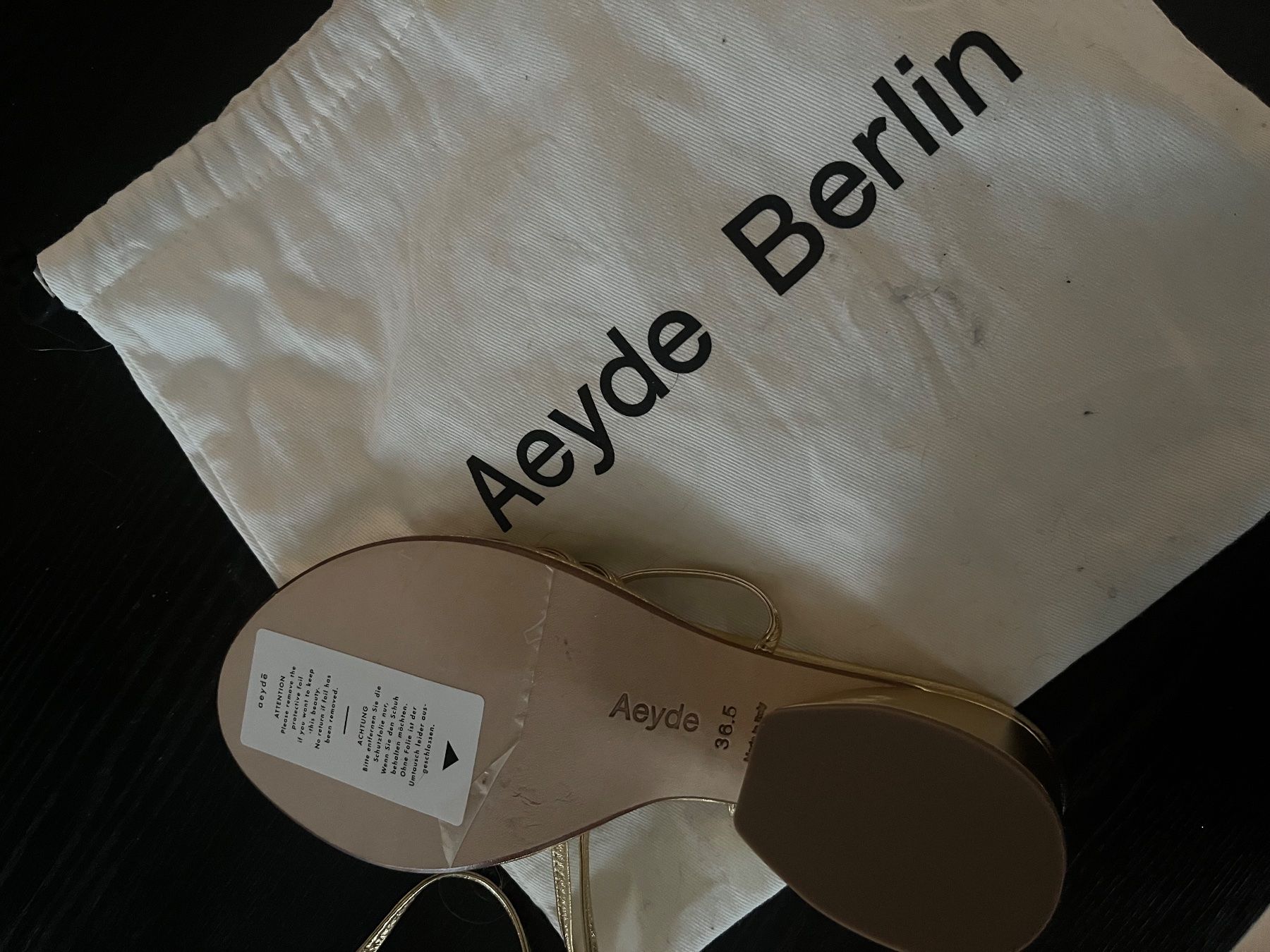 Scarpe da donna: Sandalen Gold (Neu) – Nuovo e nell'imballaggio originale da Zürich venduto da 666ooo 5
