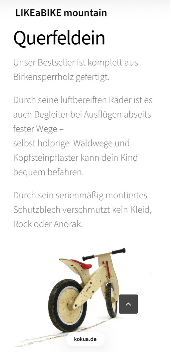 Likeabike Fahrzeuge für Kinder: Like a Bike mountain neuwertig mit Zubehör – Gebraucht aus Rafz von Dilifledermaus 2