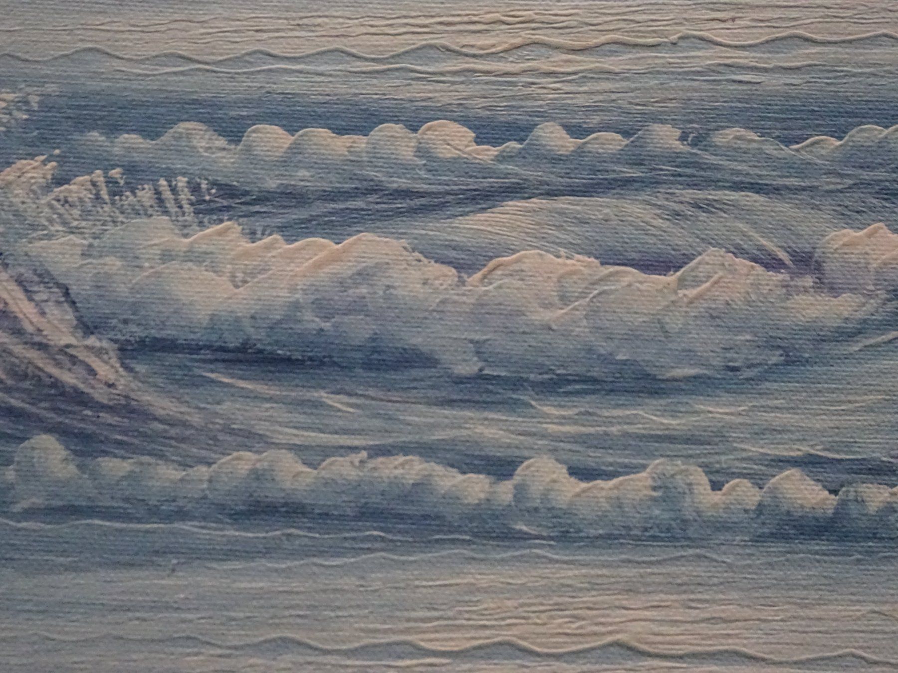 Gemälde: Vintage Landschaft Meer / Bob Ross - Style – Gebraucht aus Esslingen von eintagammeer 1