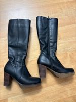 Wie neu: leicht gefütterte Plateau-Stiefel KMB Gr. 37