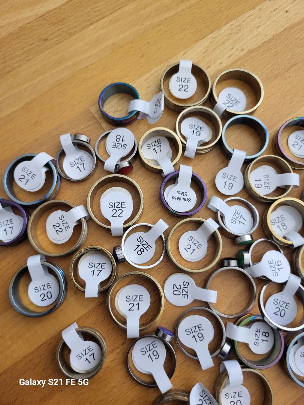 Anelli: 38 Stainless steel Ringe, neu – Nuovo e nell'imballaggio originale da Riehen venduto da tamola67 1