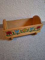 Puppenbett, Bett, Puppenwiege, Wiege, 45x25x23 cm