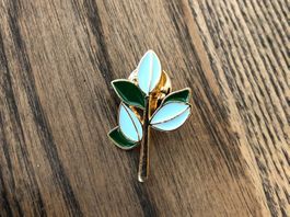 Pin Anstecker Blätter Blume Pflanze Natur