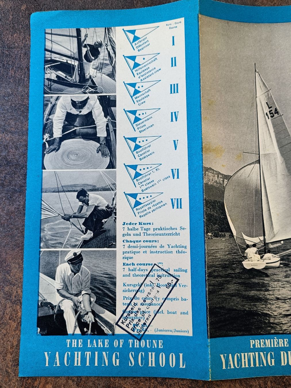 Documenti: Alter Prospekt / Segelschule Thunersee Ausgabe ca. 1939 – Usato da Brugg AG venduto da Ente015 3