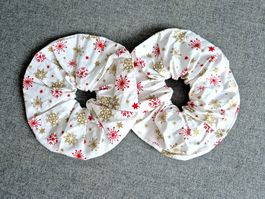 SCRUNCHIE HAARGUMMI SET 2 MAL WINTER CHRISTMAS WEINACHTEN