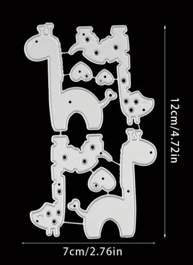 Pochoirs: Giraffe mit Herzen - Stanzschablonen – Neuf avec emballage d'origine à Frenkendorf par jazzplatten 1