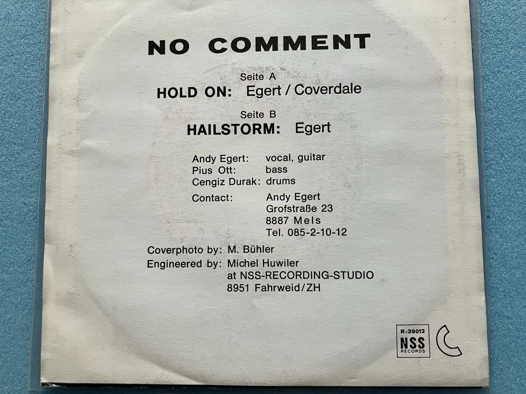 Dischi in vinile: No Comment – Usato da Aarwangen venduto da Jukebox3 2