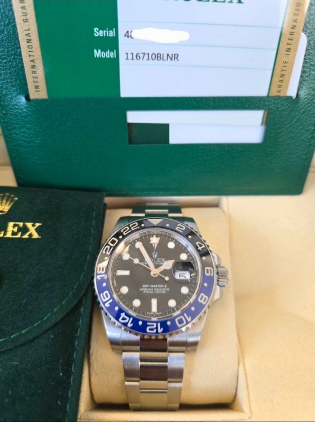 Rolex Orologi: ROLEX GMT- MASTER  "BATMANN", 2014 Occ.,CH+Fullset! – Usato da Maienfeld venduto da Andyr44
