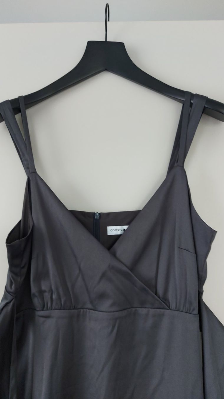 Comma Vestiti: Kleid Comma Gr. 42 anthrazit – Nuovo (secondo la descrizione) da Pfäffikon ZH venduto da siae 2