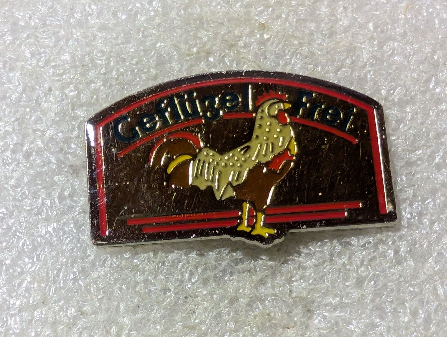 Placchette & Badge: Ansteckpin 147: Geflügel Frei – Usato da Oppligen venduto da Pin-Fall-Shop
