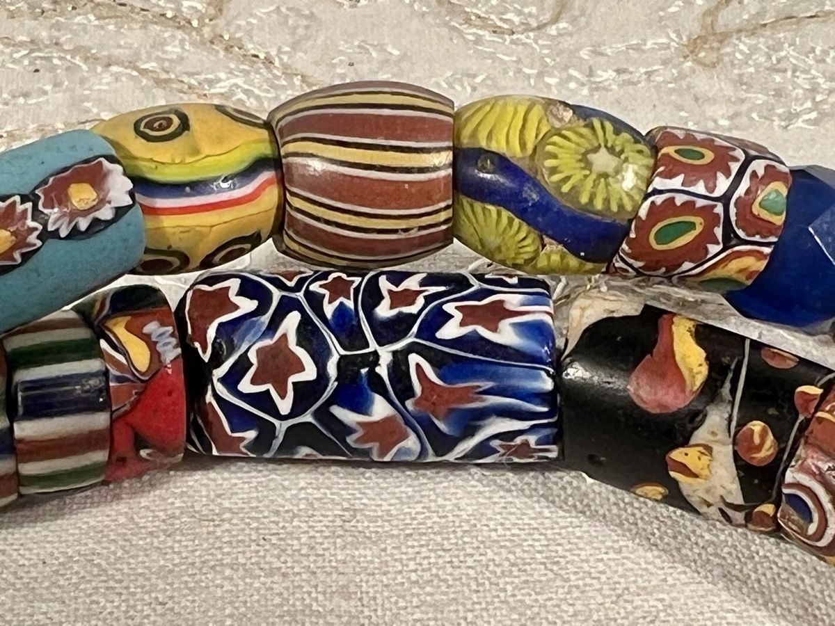 Murano Catenine: Rang Unique Millefiore Trade Beads Murano Multicolore – Usato da Genève venduto da DELIRBEADS 4