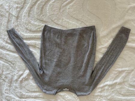 Pull fin gris clair, parfait pour la mi-saison, taille S