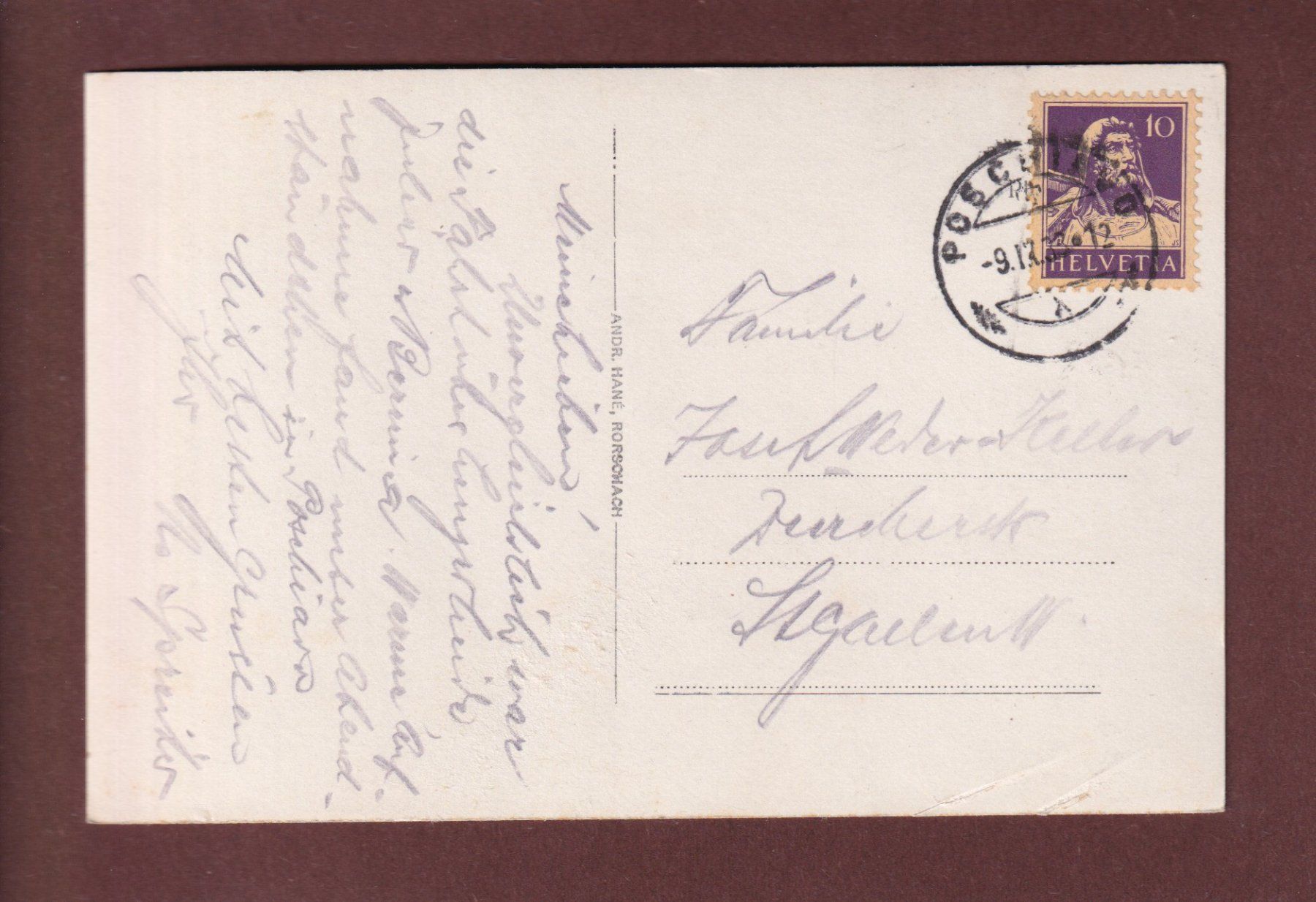 Cartoline postali: POSCHIAVO - Santa Maria - 1933 – Usato da Pully venduto da nicecards-shop 1